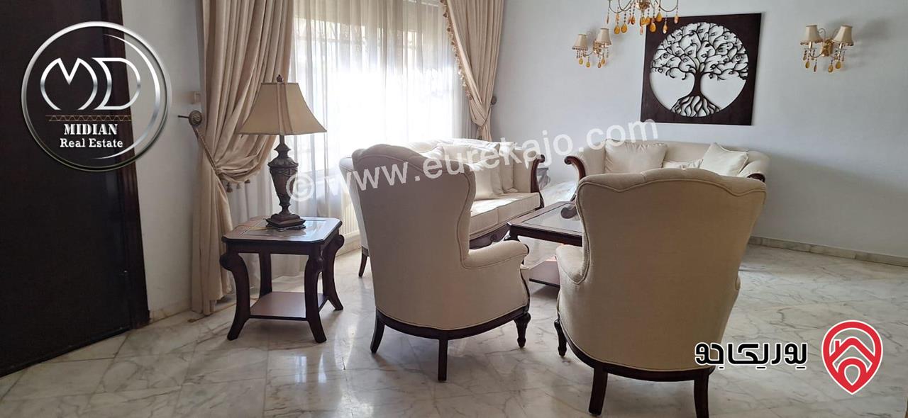 شقة ارضية دوبلكس للبيع في عمان - خلدا مساحة 260م مع ترس و حديقة 200م تشطيبات سوبر ديلوكس بسعر مميز جداً