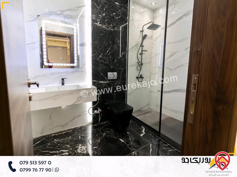 شقة شبه أرضي مساحة 177م مع ترس 50م للبيع في عمان - طريق المطار