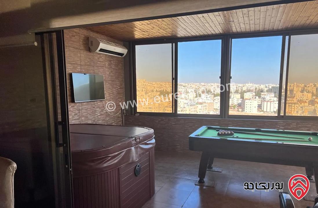 رووف مساحة 150م مفروش للايجار في عمان - دير غبار السهل 