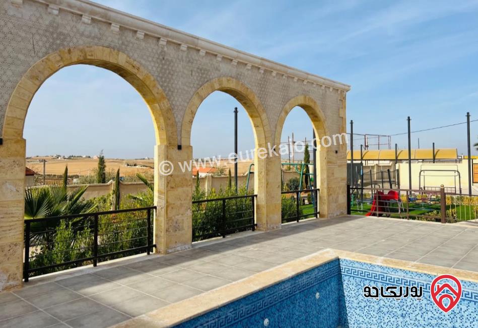 مزرعة مساحة الأرض 4000م والبناء 160م للبيع في عمان - حوارة	