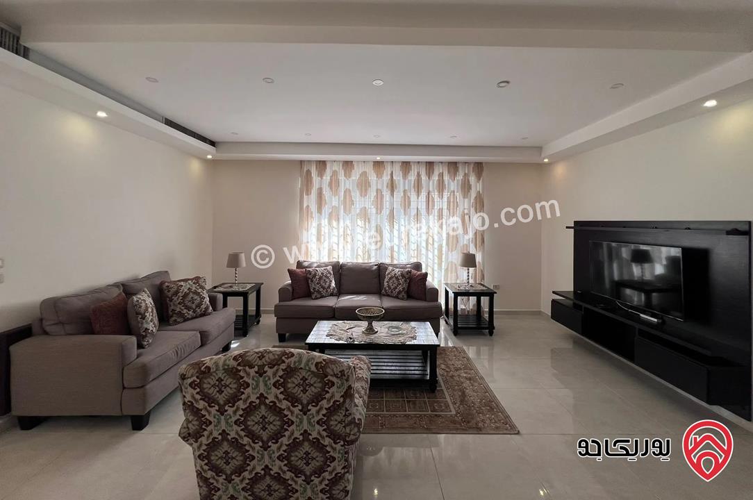 شقة مفروشة أرضية مساحة 106م للايجار في عمان - عبدون 