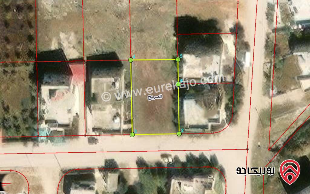 قطعة ارض مساحة 606م للبيع في اربد - الصريح 