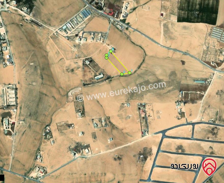 قطعة أرض مساحة 4 دونم و 366م للبيع من أراضي جنوب عمان - أرينبة حوض 2 الغربي 