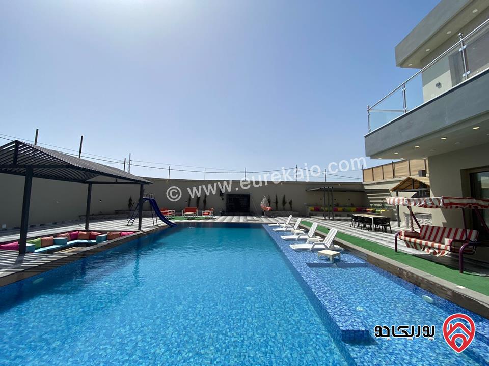   شاليه فيلا مياس للايجار اليومي في البحر الميت - البحيرة