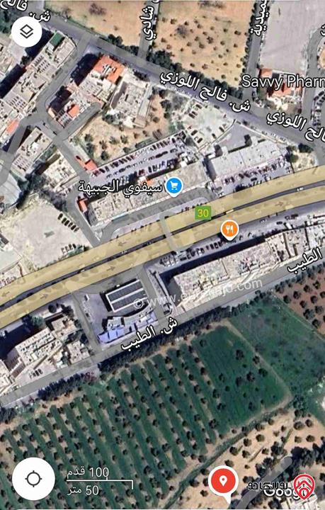 ارض تجاري معارض مساحة 750م للبيع في عمان - الجبيهة شارع ياجوز قرب اشارة الجبيهة 