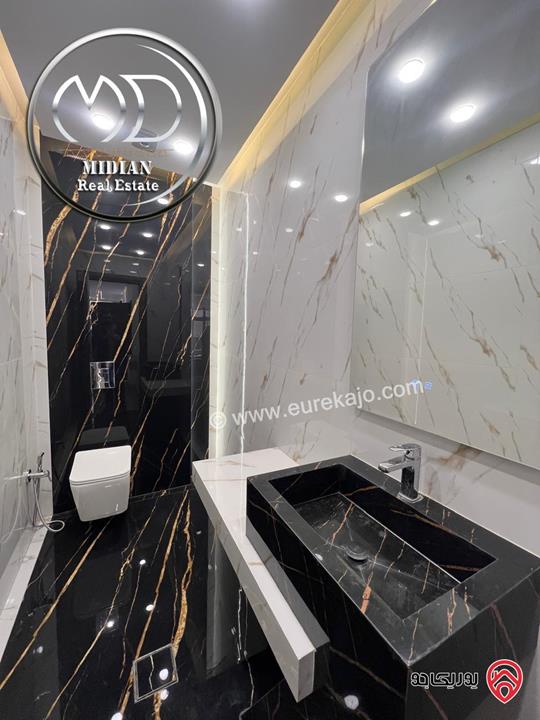 شقة دوبلكس جديدة للبيع طابق أخير مع روف في عمان - حنو الصويفية مساحة 210م مع تراسات تشطيبات و ديكورات فاخرة اطلالة رائعة