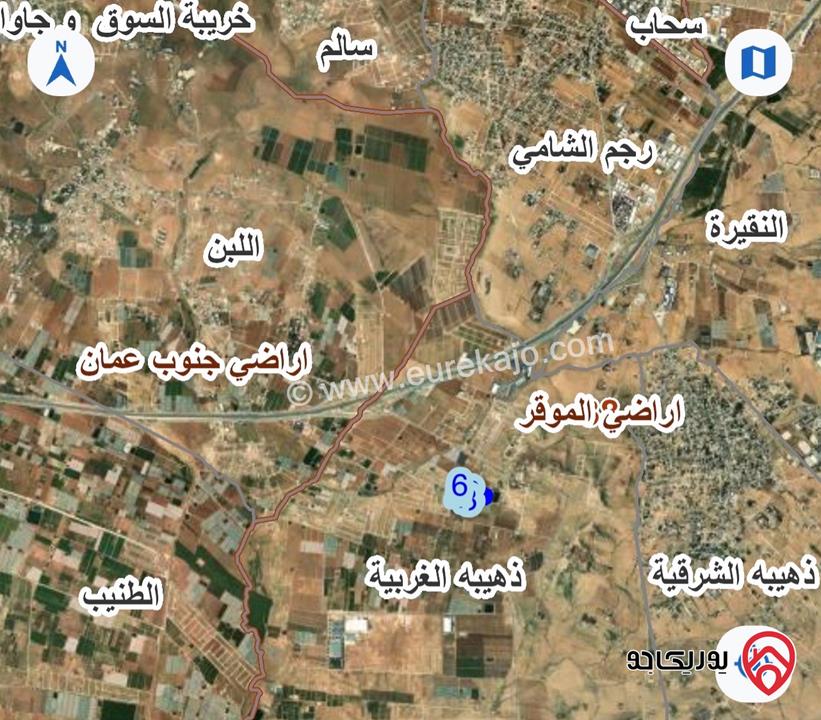 ارض مساحة 11 دونم و 356م للبيع في عمان - الذهبيه الغربية / حوض خربة الذهيبه الشمالي