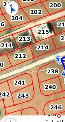 أرض مساحة 1235م للبيع في عمان - القسطل حوض 10 غرب الشارع