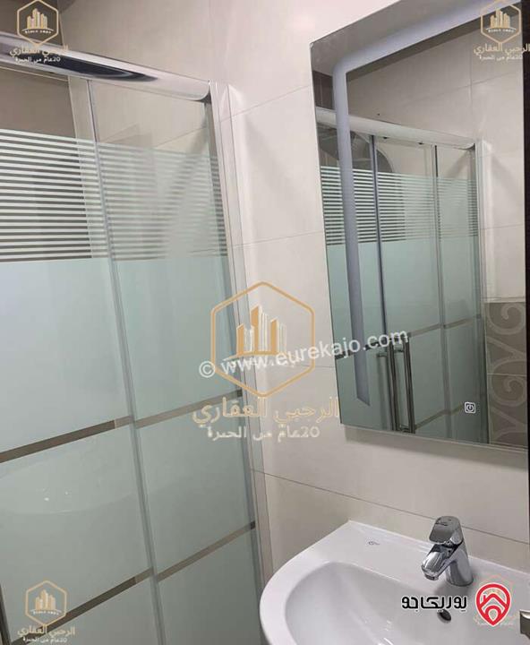 شقة سوبر ديلوكس شبه أرضية مساحة 95م داخلي و 40م خارجي للبيع في عمان - الدوار الرابع 