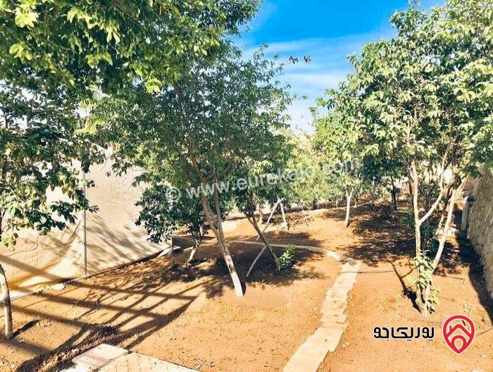 مزرعة وفيلا مفروشة بالكامل مساحة 300م على ارض 2 دونم و 368م للبيع في البحر الميت - جوفة الكفرين