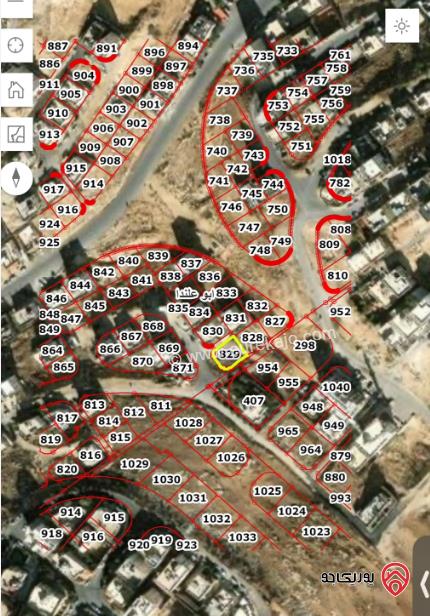 قطعة أرض مساحة 348م للبيع في أبو علندا	