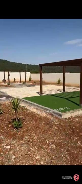 مزرعة مساحة الأرض 1066م والبناء 150م للبيع في عجلون أجمل مناطق عنجرة – حوض أم جلود