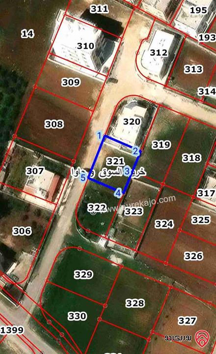 قطعة أرض مساحة 458م للبيع في عمان - جاوا الرفيسة الغربية
