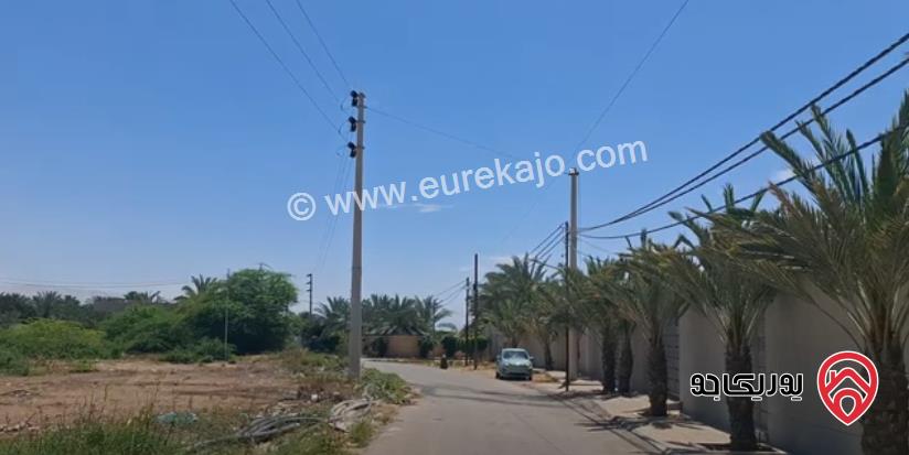 أرض مميزة مناسبة لشاليه مساحة 1 دونم للبيع في أرقى مناطق الغور البحر الميت