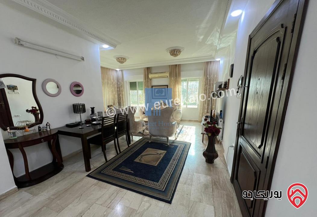 شقة فاخرة للبيع في عمان - الرابية طابق ارضي معلق 127م تشطيب سوبر ديلوكس بسعر مغري