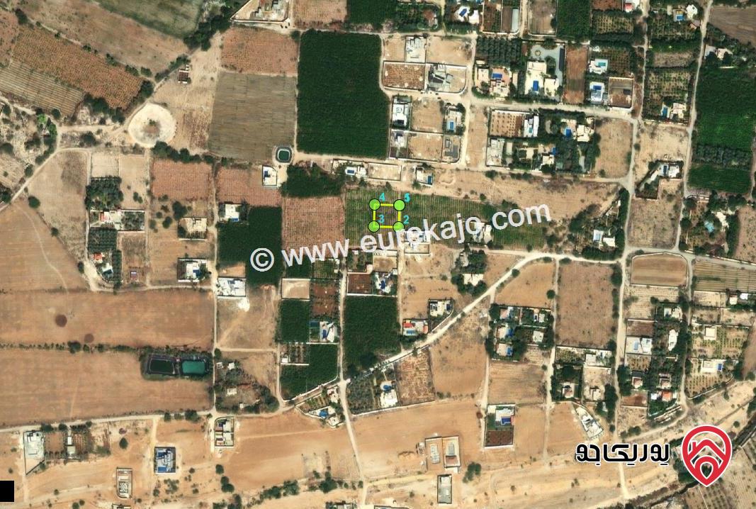 ارض مساحة 1120م للبيع من اراضي الشونة الجنوبية غور نمرين حوض السماسير