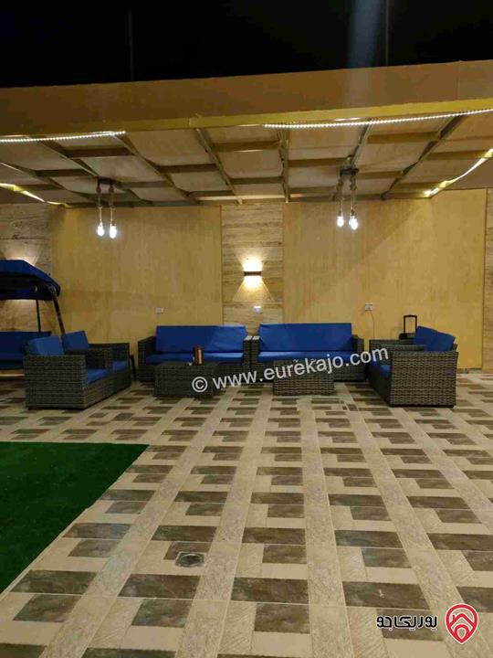 شاليه حديث البناء مساحة الأرض 288م ومساحة البناء 120م للبيع في جوفة الكفرين منطقة شاليهات