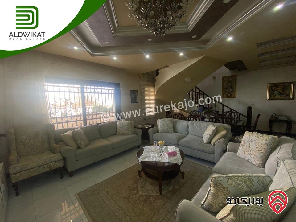 فيلا مستقلة للبيع في عمان - شفا بدران مفروشة مساحة البناء 600 م مساحة الارض 600 م