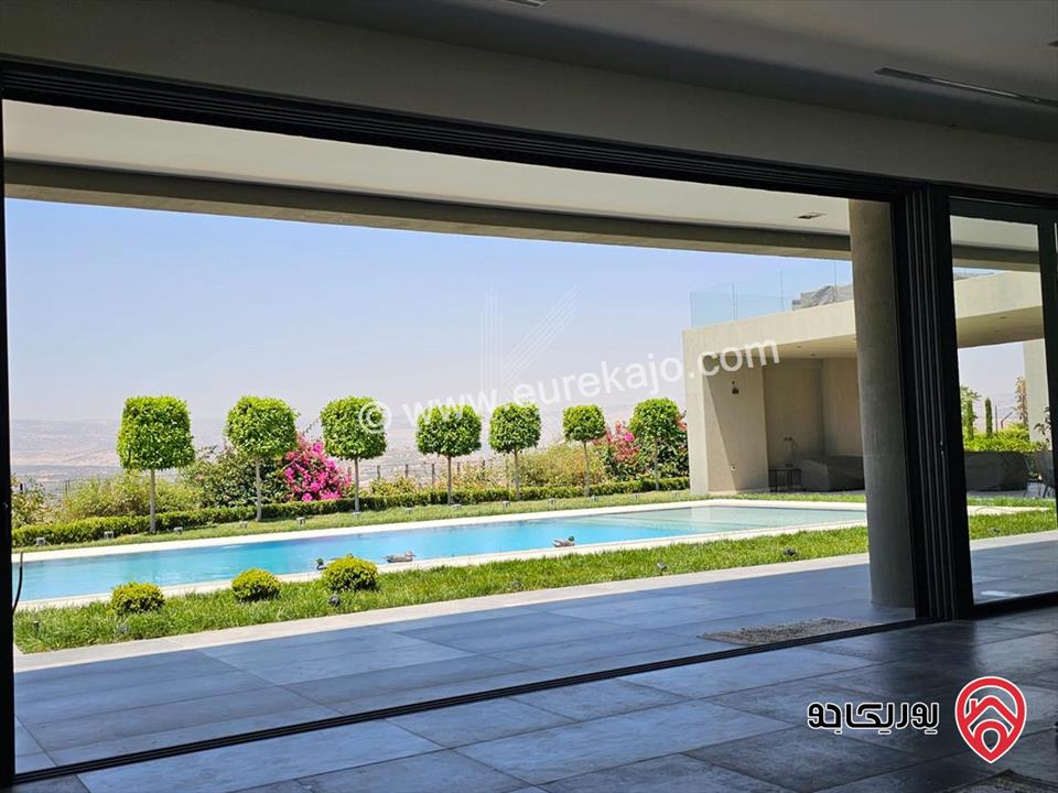 مزرعة فاخرة مساحة الأرض 4 دونم و 855م والبناء 720م للبيع في جرش /المصطبة