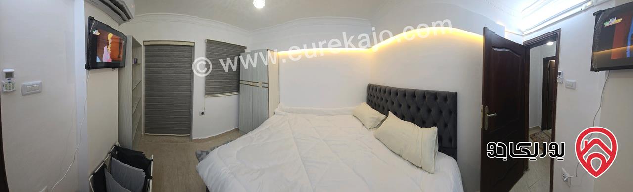 شقة مساحة 70م طابق أول مفروشه للإيجار في اربد - طلوع مسجد علياء التل 