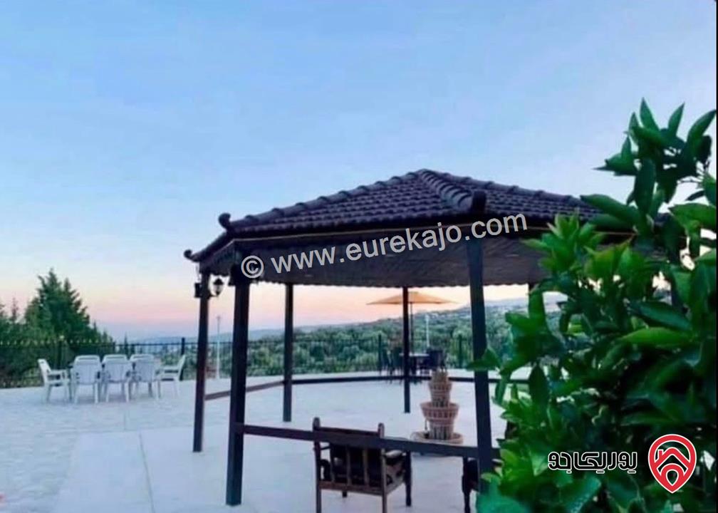 شاليه ومزرعة مساحة الأرض 3 دونم و 404م والبناء 150م للبيع في جرش