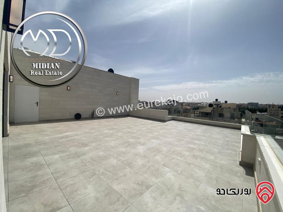 شقق دوبلكس جديدة للبيع في عمان - حنو الصويفية طابق اخير مع روف مساحات 190م & 195م مع تراسات اطلالة جميلة