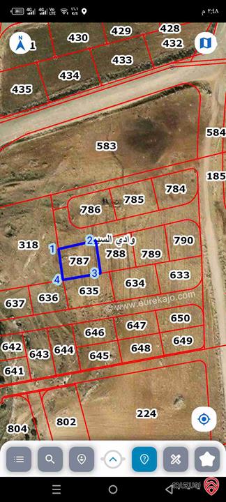 قطعة ارض سكن ب مساحة 769م للبيع في عمان - حوض الحجرا اراضي وادي السير
