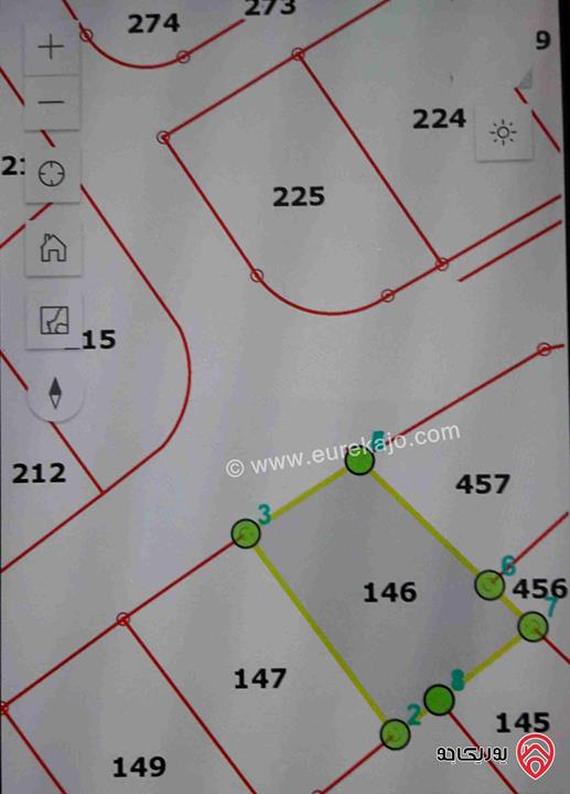 قطعة أرض مساحة 1 دونم و 37م للبيع في عمان - مرج الحمام حوض عيون الجاموس 