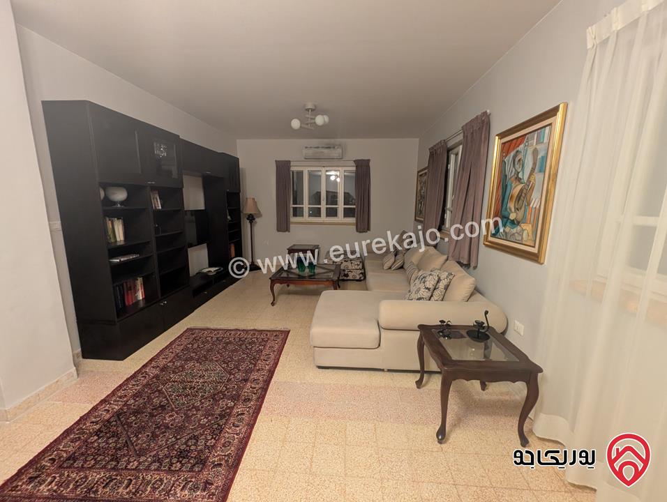 Sunny, fully furnished 2-bedroom apartment 140 Sqm for rent in Amman - Jabal Al Weibdeh