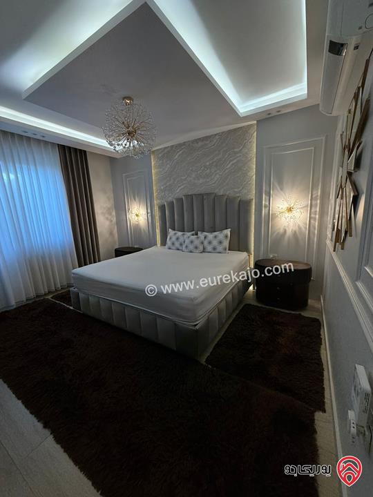 شقة شبه ارضية مساحة 210م داخلي و 180م خارجي لم تسكن للايجار مفروشة في عمان - خلدا