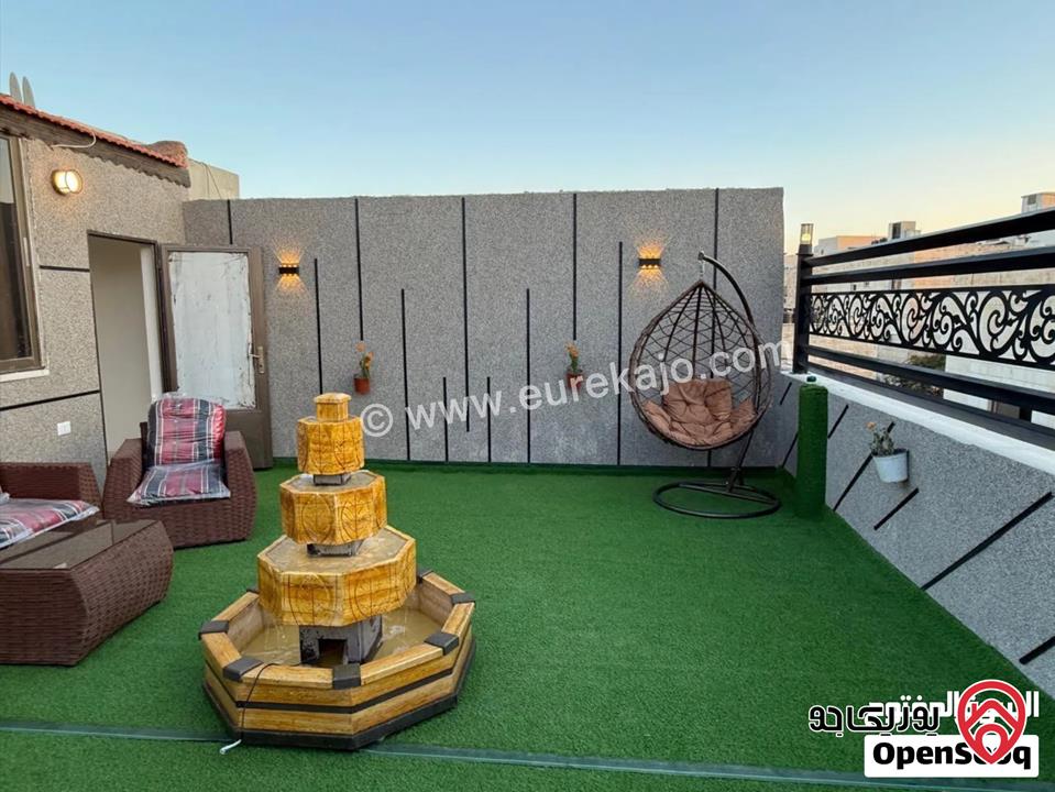 روف مفروش مساحة 150م للايجار في عمان - الجبيهة