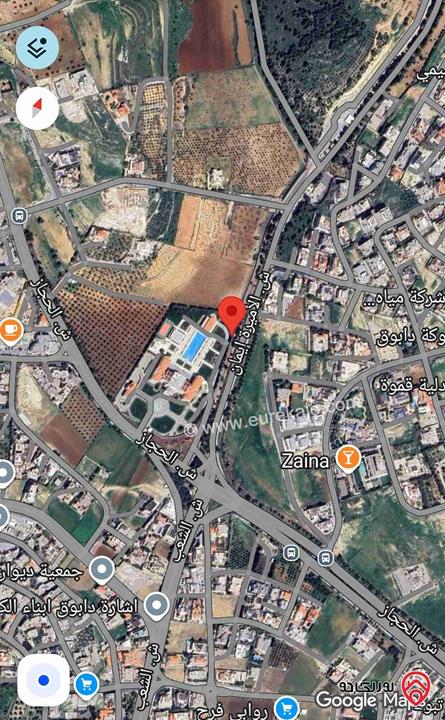 ارض مساحة 3 دونم و 500م للبيع في عمان - دابوق حوض الخوارج ع مدخل القصور الملكية 