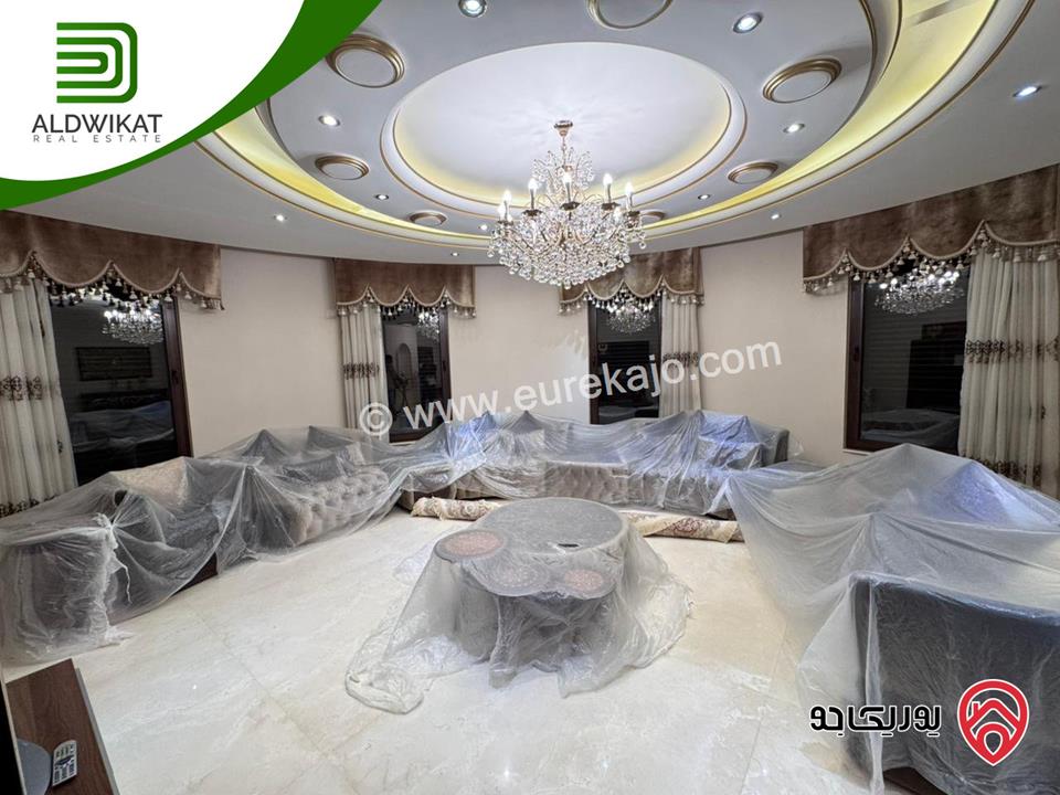 فيلا مستقلة للبيع في منجا/ مادبا مساحة البناء 1400م ومساحة الارض 1000م موقع مميز فلل حديثة