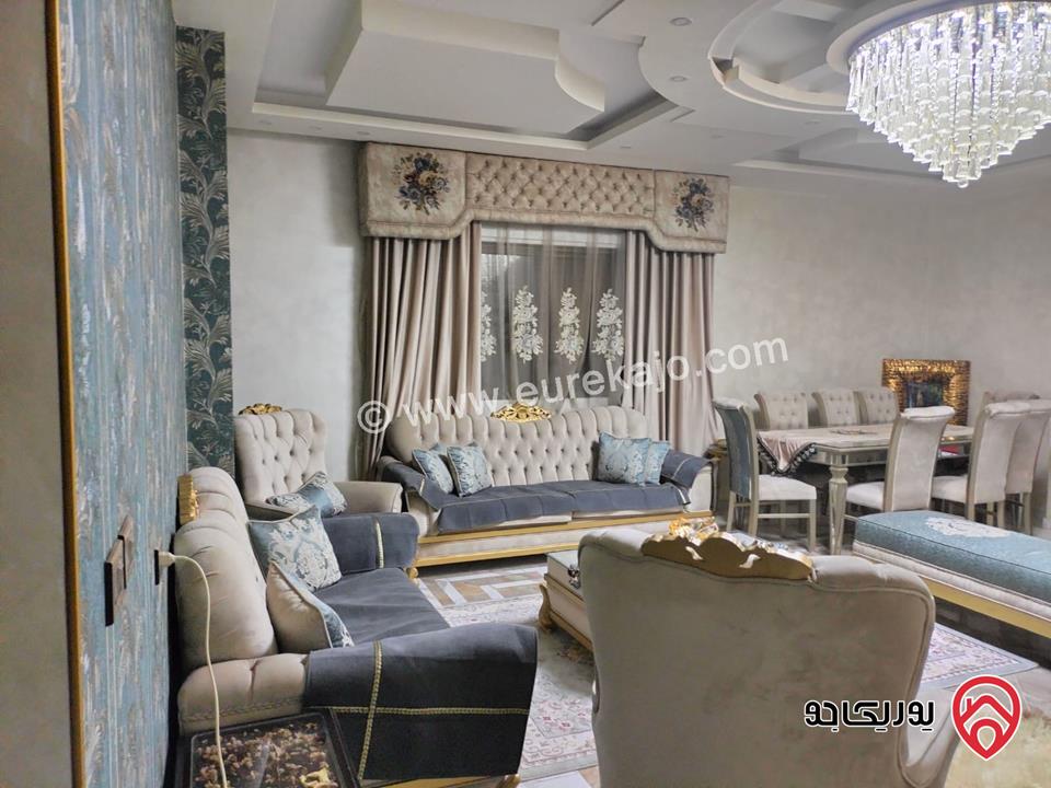 شقة طابق ارضي معلق مساحة 215م داخلي و 150م خارجي للبيع في عمان - شفا بدران