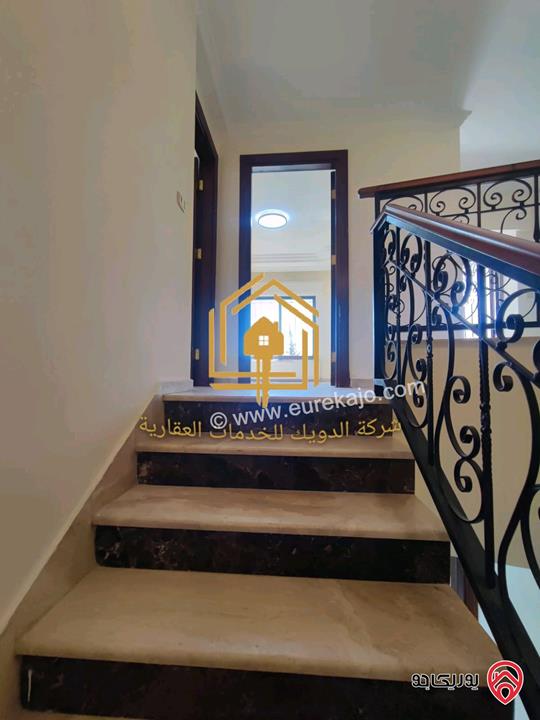 شقة دوبلكس فاخرة ارضي مع اول مساحة 350متر للايجار في عمان - عبدون 