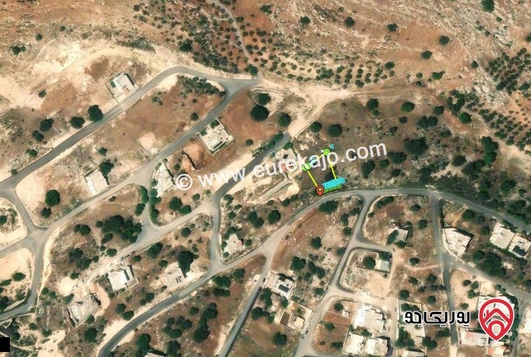 ارض مساحة 712م للبيع من اراضي غرب عمان البحاث - حوض الدبة