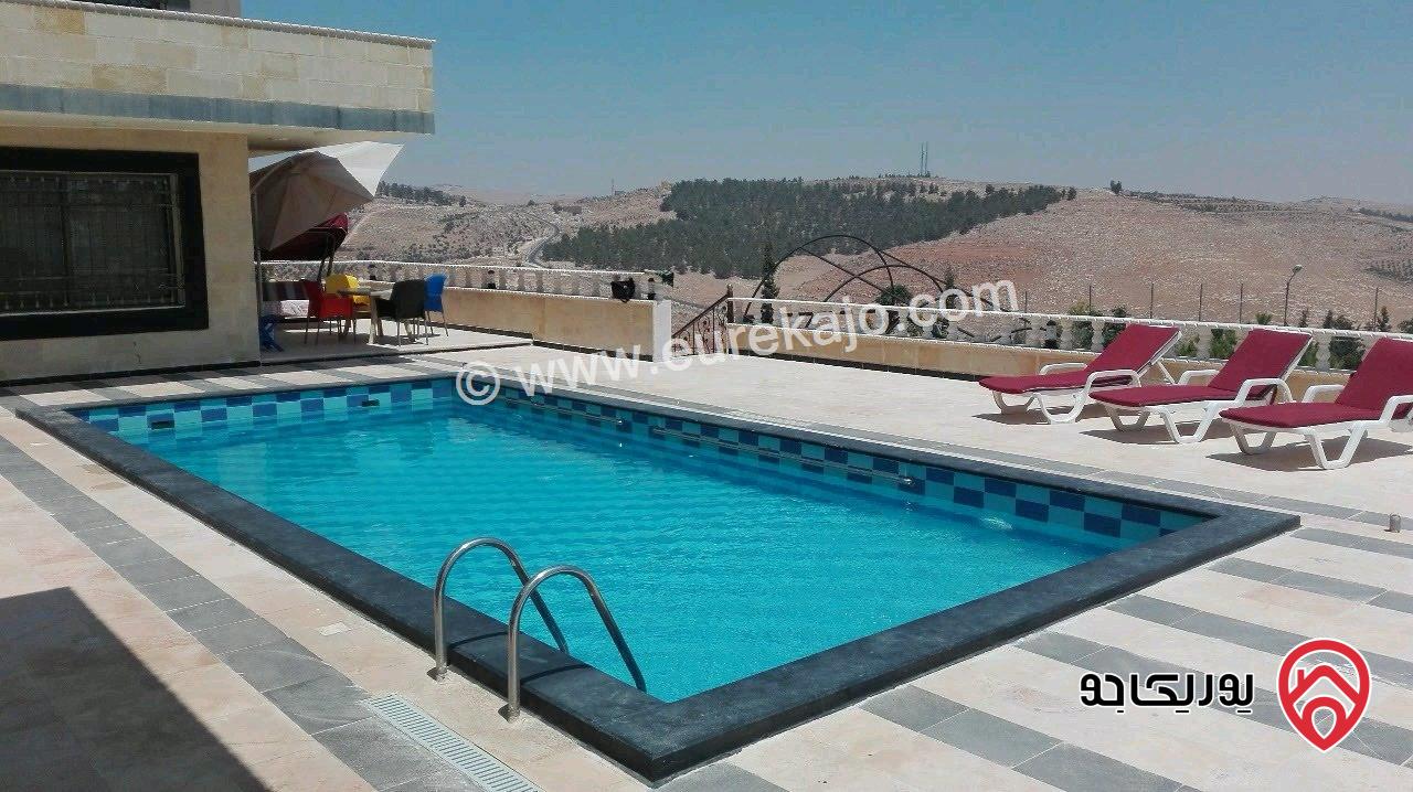 مزرعة مساحة الأرض 9 دونم و 500م والبناء 370م للبيع في المفرق - منطقة دحل