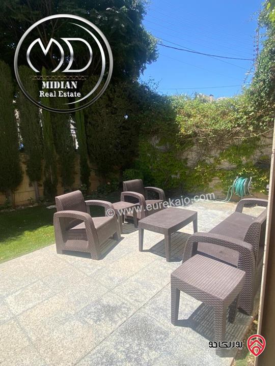 شقة أرضية دوبلكس للبيع في عمان - ضاحية النخيل مساحة 275م مع ترس و حديقة 200م تشطيبات سوبر ديلوكس بسعر مميز