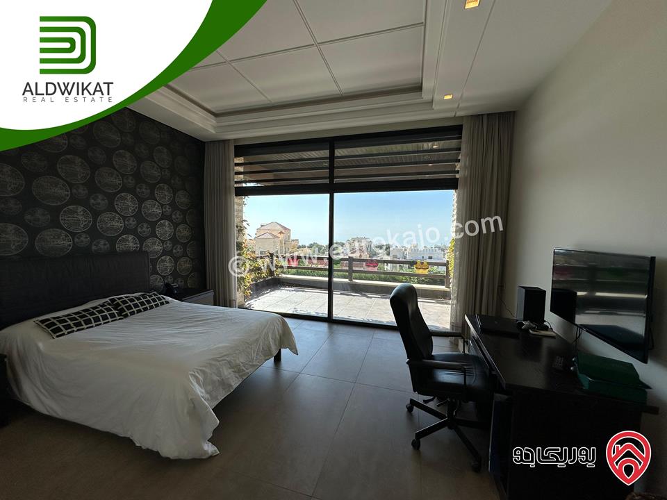 فيلا مستقلة مساحة الارض 985م ومساحة البناء 1200م ومساحة الحديقة 400م ومساحة الترس 200م ذات موقع واطلالة مميزة للبيع في عمان - بدر الجديدة