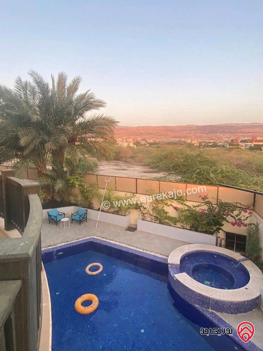 شاليه فخم بنظام فندق  للايجار اليومي في البحر الميت - السويمه