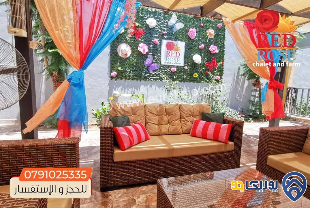 شاليه - مزرعة RED ROSE chalet and farm للايجار اليومي في البحر الميت