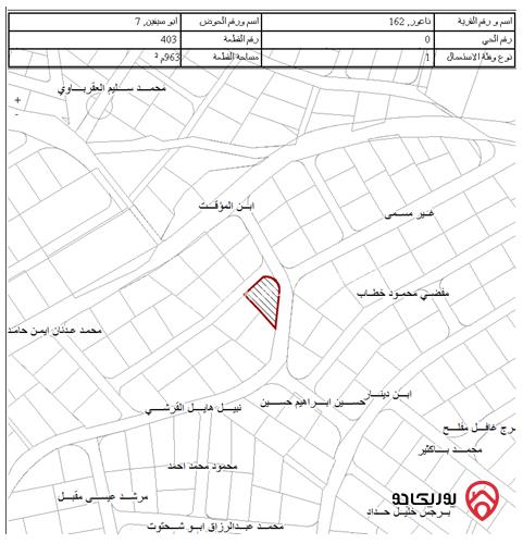 أرض مساحة 1006م للبيع في عمان - ناعور