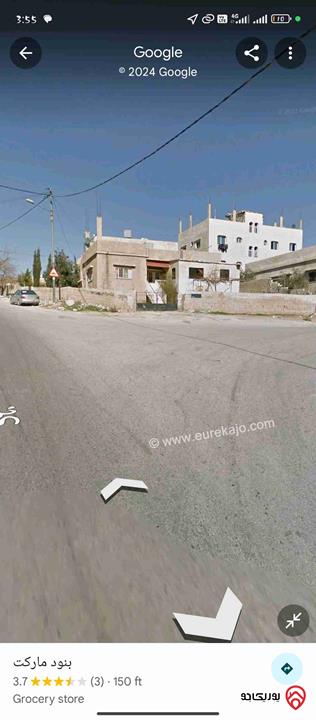 قطعة ارض مساحة 576م على شارعين للبيع في عمان - طبربور 