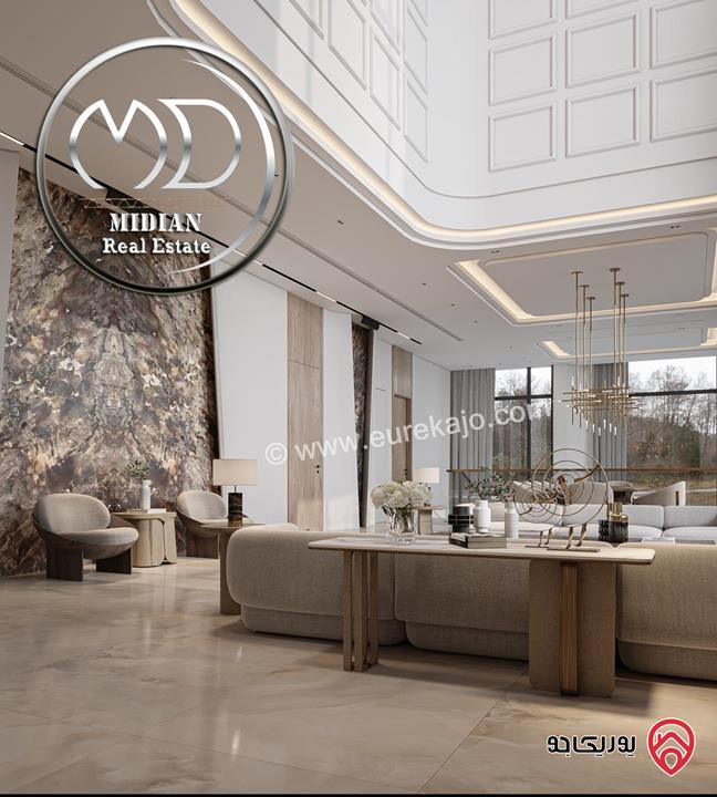 شقة ارضية جديدة للبيع في عمان - الكرسي مساحة 400م مع تراسات تشطيبات ديكورات عصرية فاخرة إطلالة بانورامية موقع مميز