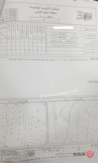 ثلاث قطع أراضي بمساحة 1912م للبيع بسعر 260 ألف في عمان - ضاحية الياسمين