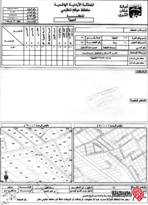 عمارة سكنية عشر شقق على أرض 379م للبيع في عمان - ضاحية الرشيد شارع الجامعة من المالك