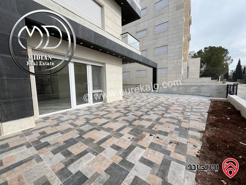 شقة أرضية للبيع في عمان - خلدا مساحة 185م مع ترس 40م تشطيبات سوبر ديلوكس جديدة لم تسكن بسعر مميز