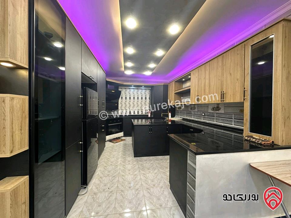 فيلا ومزرعة مفروشة مساحة 200م على أرض 2 دونم للايجار في اربد - طريق البترول منطقة هادئة وجميلة ومستقلة