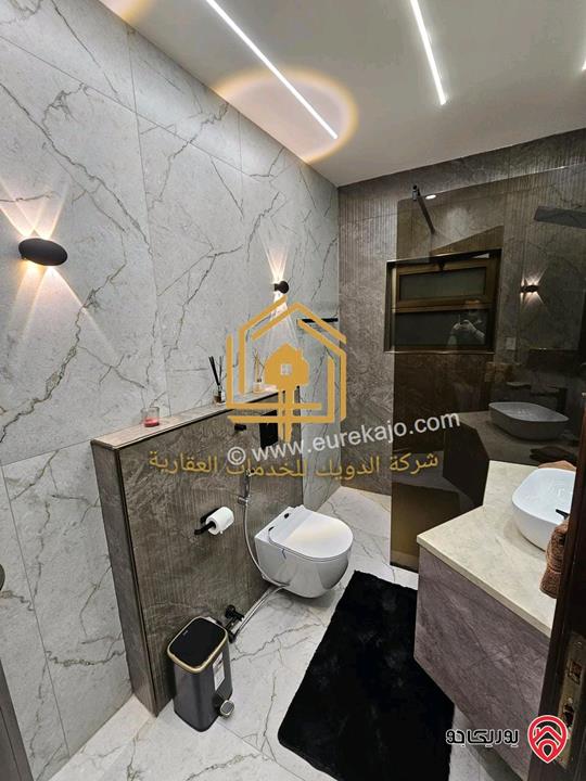 شقة مفروشة فاخرة سوبر ديلوكس مساحة 110م طابق أول للايجار في عمان - دير غبار 