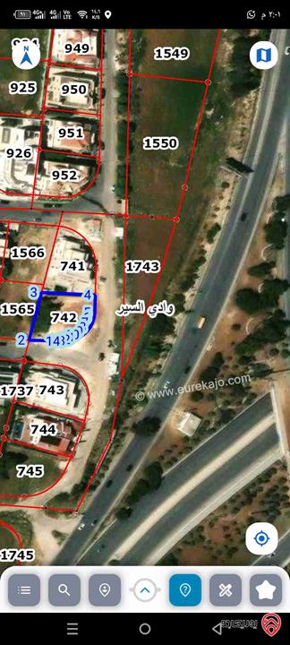 قطعة ارض سكن ب خاص مساحة 853م للبيع في عمان - الظهير